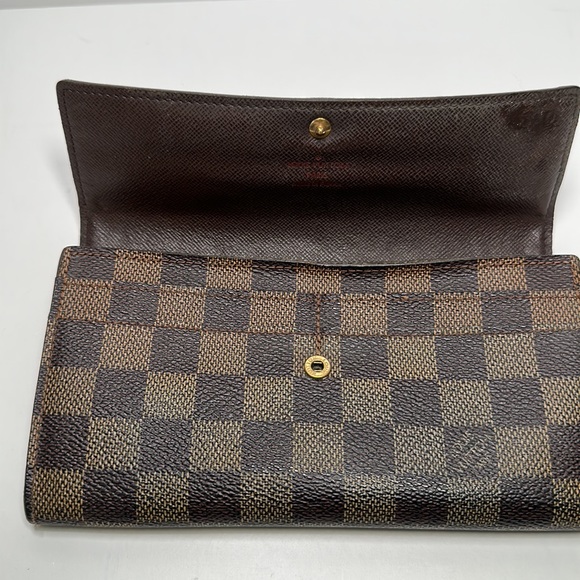 Authentic LOUIS VUITTON Sarah Wallet Damier Ebene - Picture 6 of 14